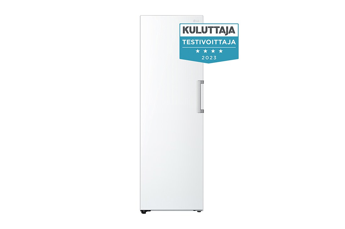 LG 324L Vapaasti seisova pakastin (Valkoinen) - Energialuokka E, Total No Frost, Express Freeze, Etu, GFT41SWGSZ