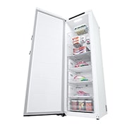 LG 324L Vapaasti seisova pakastin (Valkoinen) - Energialuokka E, Total No Frost, Express Freeze, Perspektiivinäkymä oikealta, GFT41SWGSZ, thumbnail 8