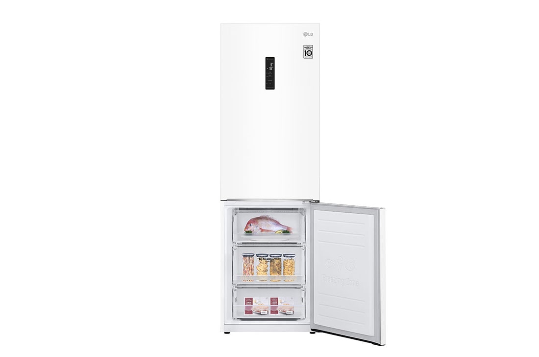 LG 1.86M 341L Jääkaappipakastimet (Valkoinen) - Energialuokka E, Door Cooling™ ja Smart Diagnosis™ - Wi-Fi-yhteys, GBB61SWHMN, GBB61SWHMN, thumbnail 9