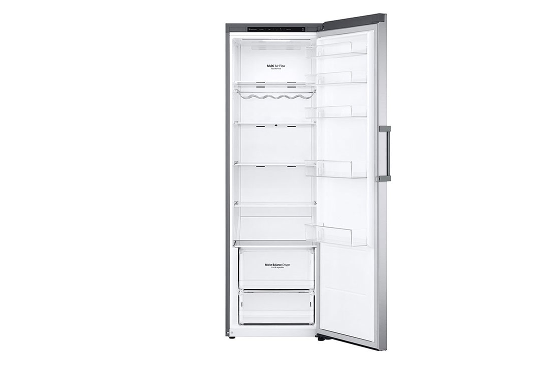 LG 386L Vapaasti seisova jääkaappi (Shiny Steel) - Energialuokka E, Door Cooling™, LINEARCooling™, Moist Balance Crisper™, Etu, GLT51PZGSZ, thumbnail 3