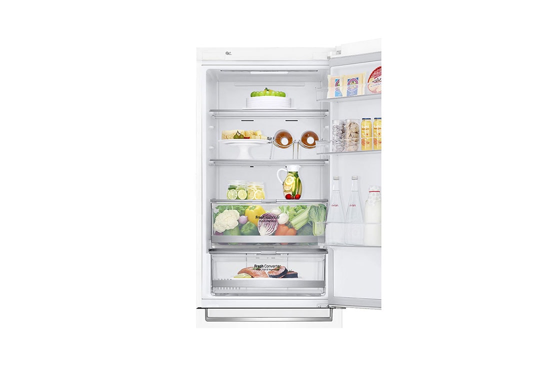 LG 1.86M 341L Jääkaappipakastimet (Valkoinen) - Energialuokka E, Door Cooling™ ja Smart Diagnosis™ - Wi-Fi-yhteys, 1.86M 341L Jääkaappipakastimet(Valkoinen) - Energiatehokkuusluokka E, Door Cooling™, Multi Flow, GBB71SWDMN, thumbnail 7