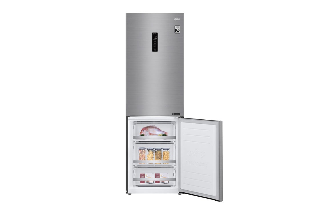 LG 1.86M 341L Jääkaappipakastimet (Shiny Steel) - Energialuokka D, Door Cooling™ ja Smart Diagnosis™ - Wi-Fi-yhteys, GBB71PZDGN, GBB71PZDGN, thumbnail 9