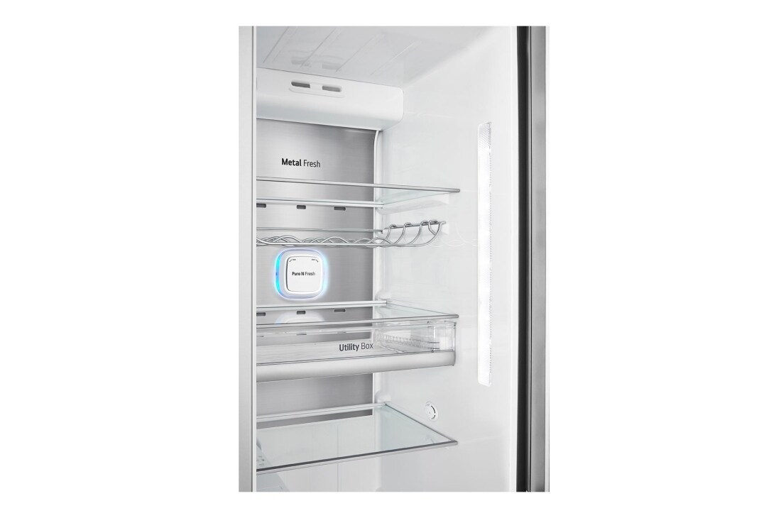 LG 625L InstaView Door in Door™ Side by Side (Noble Steel), Energialuokka F, Vesi/jää ilman vesijohtoliitäntää, Smart Diagnosis™ - Wi-Fi-yhteys, GSX971NEAZ, thumbnail 5
