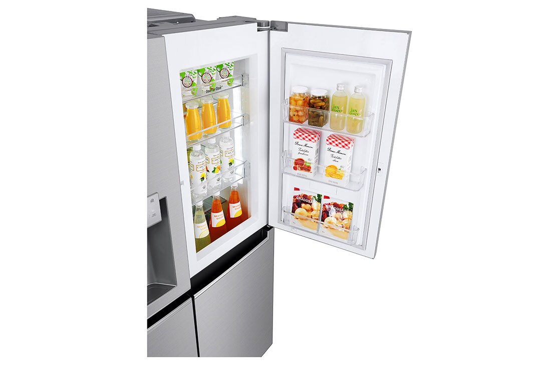 LG 625 Door in Door™ Side by Side (Shiny Steel) Energialuokka E, Vesi/jää ilman vesijohtoliitäntää, Smart Diagnosis™ - Wi-Fi-yhteys, GSJ761PZEE, GSJ761PZEE, thumbnail 4