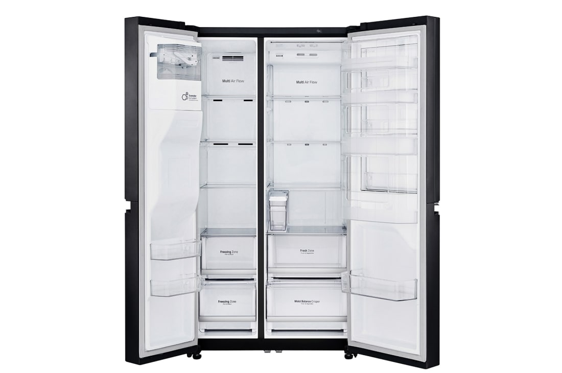 LG 625L Door in Door™ Side by Side (Matte Black) Energialuokka E, Vesi/jää ilman vesijohtoliitäntää, Smart Diagnosis™ - Wi-Fi-yhteys, GSJ761MCEE, thumbnail 12