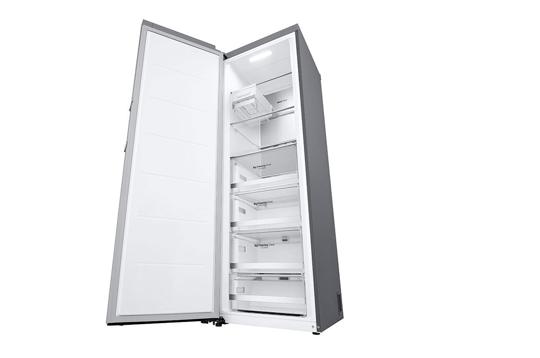 LG 324L Vapaasti seisova pakastin (Metal Sorbet) - Energialuokka D, Total No Frost, Express Freeze, Vasen sivunäkymä, GFM61MBCSF, thumbnail 8
