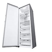 LG 324L Vapaasti seisova pakastin (Metal Sorbet) - Energialuokka D, Total No Frost, Express Freeze, Vasen sivunäkymä, GFM61MBCSF, thumbnail 8