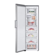 LG 324L Vapaasti seisova pakastin (Metal Sorbet) - Energialuokka D, Total No Frost, Express Freeze, Etupuoli avoinna ruokaa, GFM61MBCSF, thumbnail 3