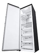 LG 324L Vapaasti seisova pakastin (Matte Black) - Energialuokka D, Total No Frost, Express Freeze, Vasen sivunäkymä, GFM61MCCSF, thumbnail 8