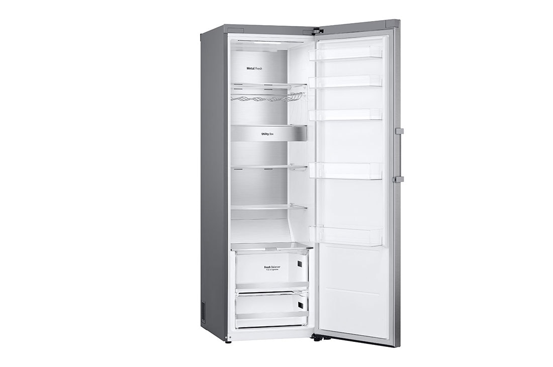 LG 386L Vapaasti seisova jääkaappi (Metal Sorbet) - Energialuokka D, Door Cooling™, LINEARCooling™, FRESHBalancer™, Smart Diagnosis™ - Wi-Fi-yhteys, Vasen sivunäkymä, GLM71MBCSF, thumbnail 10