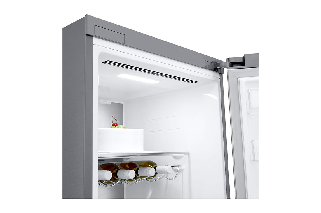 LG 386L Vapaasti seisova jääkaappi (Metal Sorbet) - Energialuokka D, Door Cooling™, LINEARCooling™, FRESHBalancer™, Smart Diagnosis™ - Wi-Fi-yhteys, Kahva, GLM71MBCSF, thumbnail 6