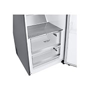 LG 386L Vapaasti seisova jääkaappi (Metal Sorbet) - Energialuokka D, Door Cooling™, LINEARCooling™, FRESHBalancer™, Smart Diagnosis™ - Wi-Fi-yhteys, Etupuoli avoinna ruokaa, GLM71MBCSF, thumbnail 5