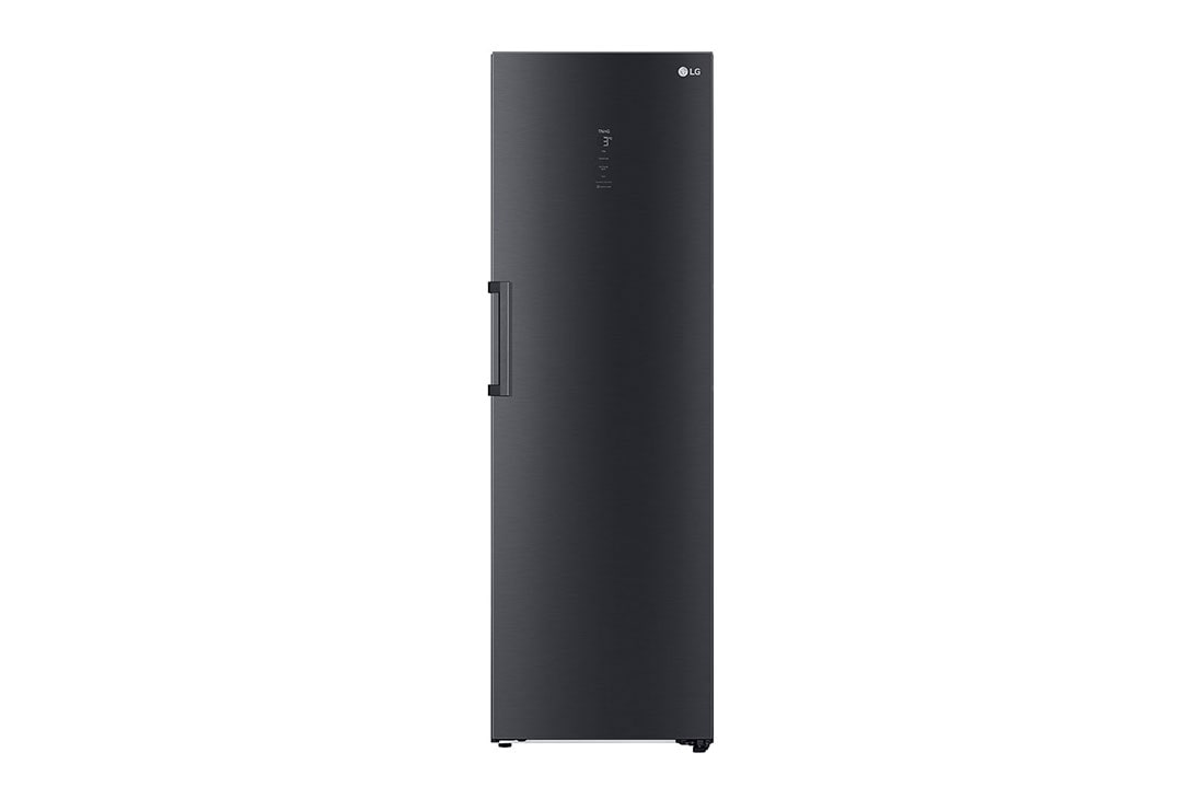 LG 386L Vapaasti seisova jääkaappi (Matte Black) - Energialuokka C, Door Cooling™, LINEARCooling™, FRESHBalancer™, Smart Diagnosis™ - Wi-Fi-yhteys, Vetolaatikko, GLM71MCCSX