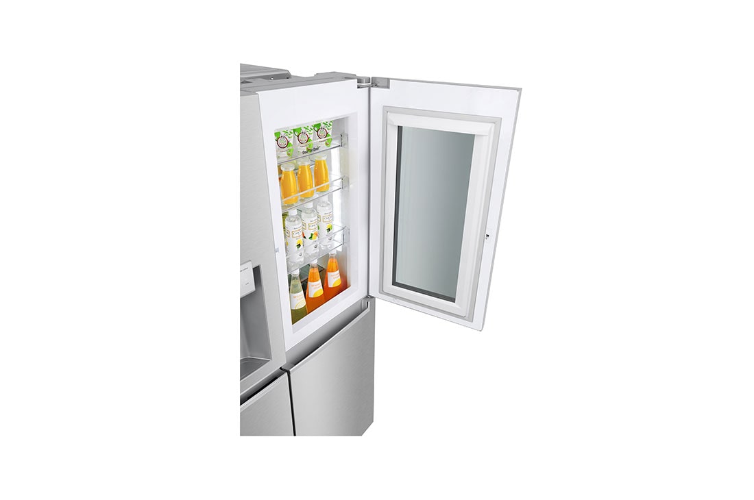 LG 625L InstaView Door in Door™ Side by Side (Noble Steel) Energialuokka E, Vesi/jää ilman vesijohtoliitäntää, Smart Diagnosis™ - Wi-Fi-yhteys, GSX961NECE, GSX961NECE, thumbnail 6