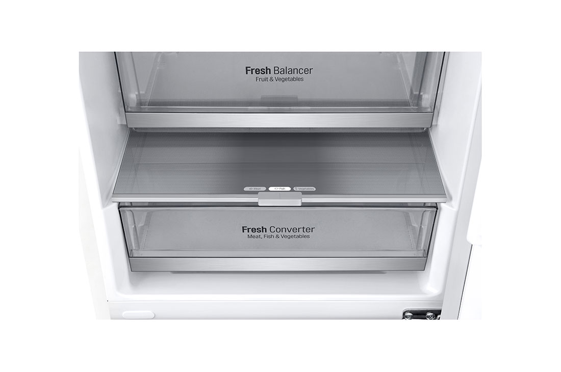 LG 2.03M 384L Jääkaappipakastimet (Valkoinen) - Energialuokka E, Door Cooling™ ja Smart Diagnosis™ - Wi-Fi-yhteys, GBB72SWDMN, GBB72SWDMN, thumbnail 4