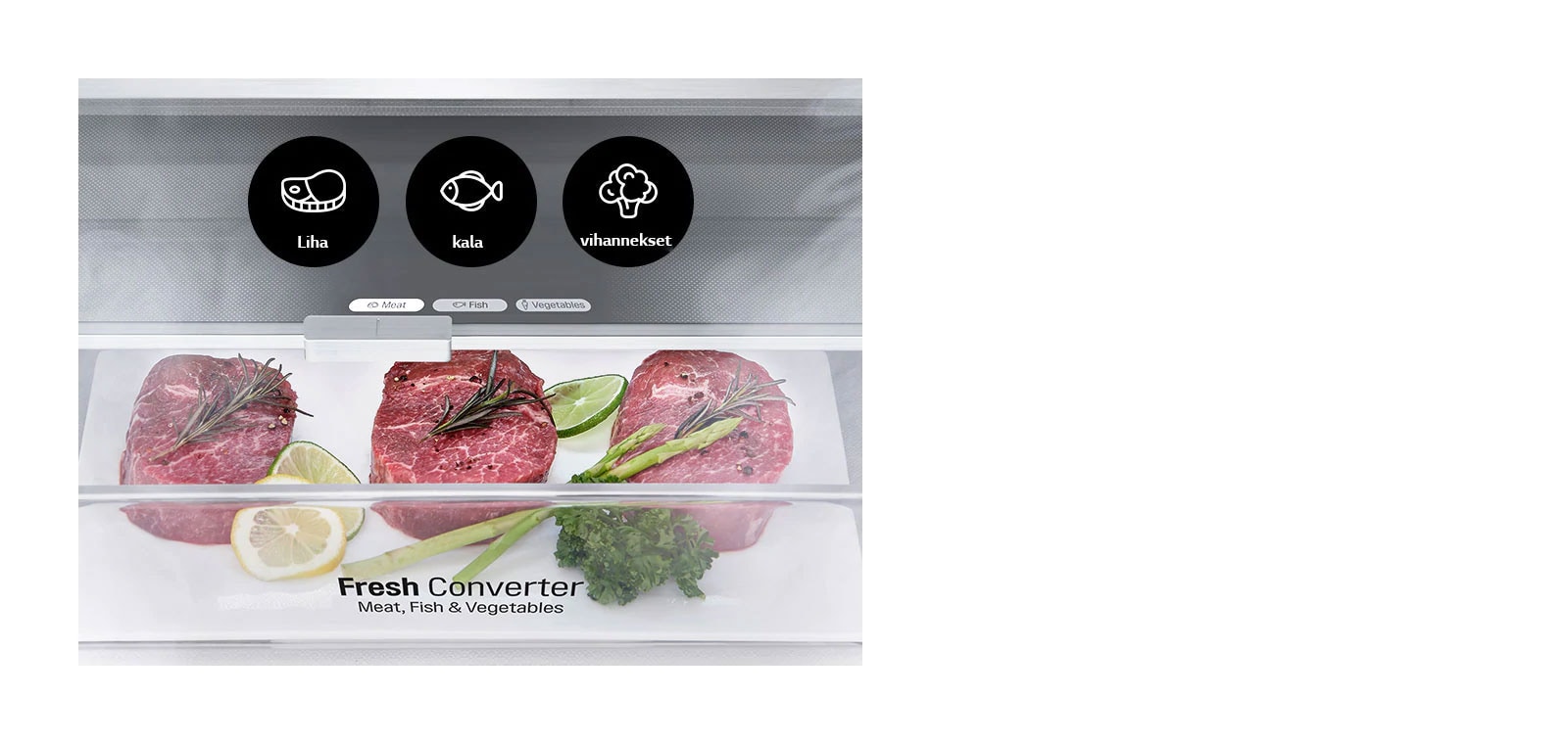 Valitse ihanteellinen lämpötila elintarviketyypin mukaan