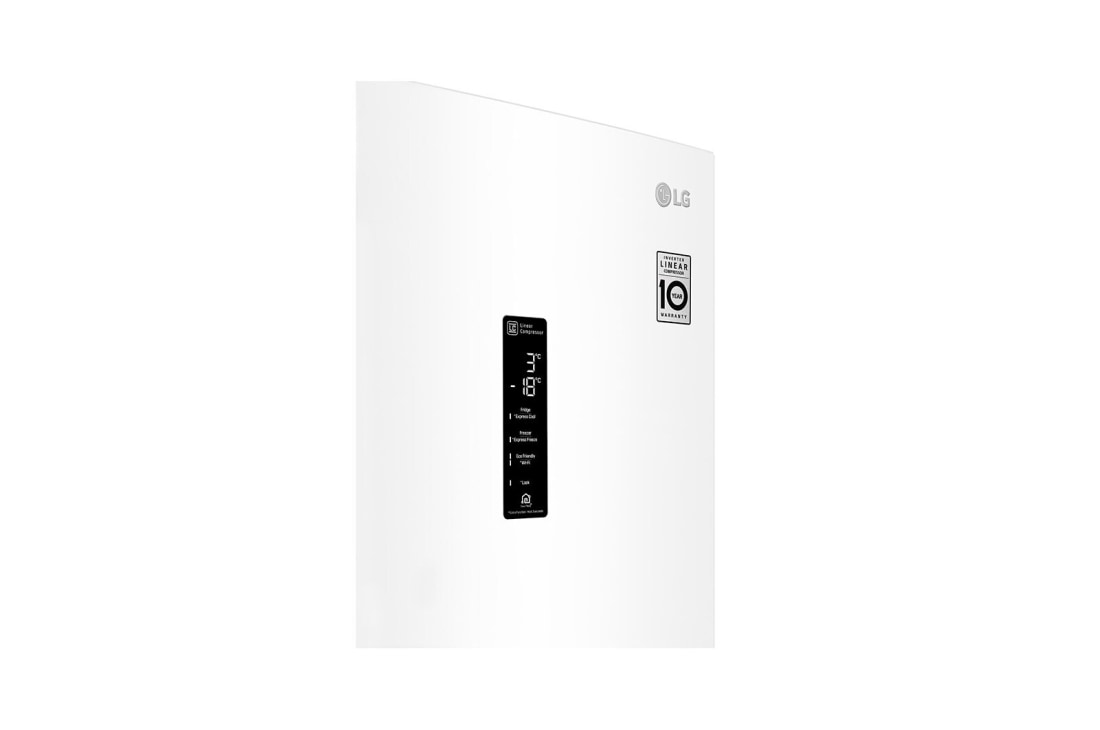 LG 1.86M 341L Jääkaappipakastimet (Valkoinen) - Energialuokka D, Door Cooling™ ja Smart Diagnosis™ - Wi-Fi-yhteys, 1.86M 341L Jääkaappipakastimet(Valkoinen) - Energiatehokkuusluokka E, Door Cooling™, Multi Flow, GBB71SWDGN, thumbnail 8