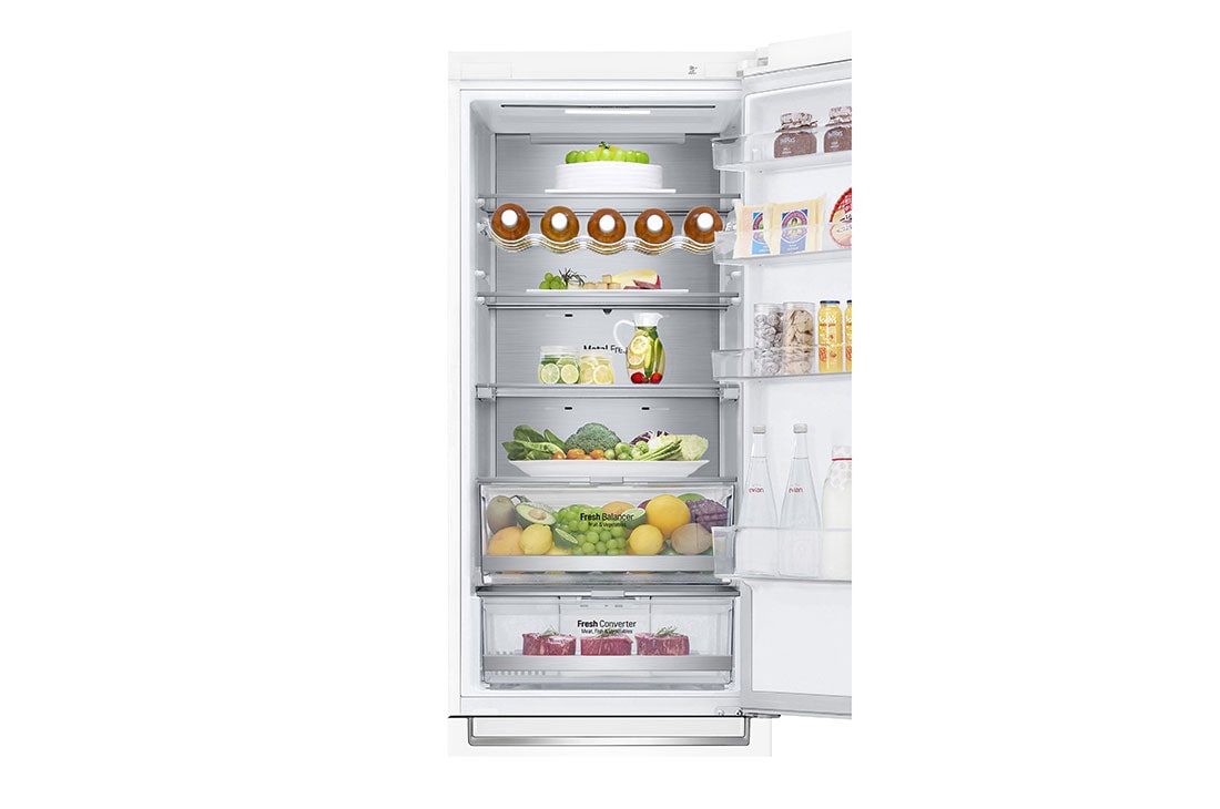LG 2.03M 384L Jääkaappipakastimet (Valkoinen) - Energialuokka D, Door Cooling™ ja Smart Diagnosis™ - Wi-Fi-yhteys, GBB72SWUGN, GBB72SWUGN, thumbnail 7