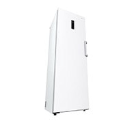 LG 324L Vapaasti seisova pakastin (Valkoinen) - Energialuokka E, Total No Frost, Express Freeze, Smart Diagnosis™ - Wi-Fi-yhteys, Perspektiivinäkymä vasemmalta, GFE41SWGSZ, thumbnail 5
