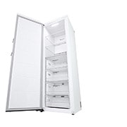LG 324L Vapaasti seisova pakastin (Valkoinen) - Energialuokka E, Total No Frost, Express Freeze, Smart Diagnosis™ - Wi-Fi-yhteys, Perspektiivinäkymä oikealta avoinna, GFE41SWGSZ, thumbnail 8