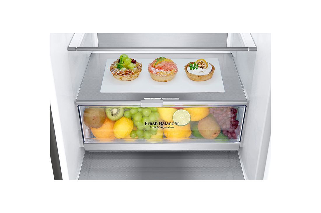 LG 2.03M 384L Jääkaappipakastimet (Shiny Steel) - Energialuokka D, Door Cooling™ ja Smart Diagnosis™ - Wi-Fi-yhteys, GBB72PZUGN, GBB72PZUGN, thumbnail 6