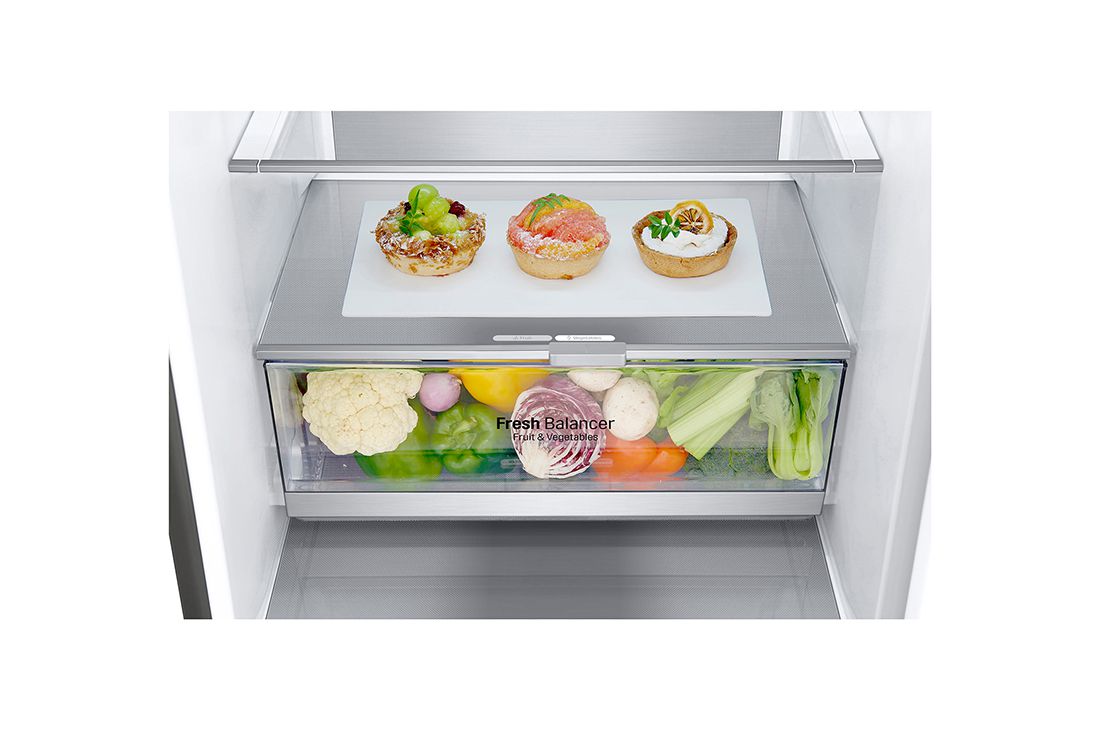 LG 2.03M 384L Jääkaappipakastimet (Shiny Steel) - Energialuokka D, Door Cooling™ ja Smart Diagnosis™ - Wi-Fi-yhteys, GBB72PZUGN, GBB72PZUGN, thumbnail 7