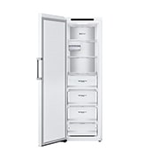LG 324L Vapaasti seisova pakastin (Valkoinen) - Energialuokka D, Total No Frost, Express Freeze, Smart Diagnosis™ , Etupuoli avoinna ruokaa, GFT61SWCSF, thumbnail 3