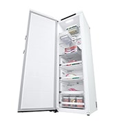 LG 324L Vapaasti seisova pakastin (Valkoinen) - Energialuokka D, Total No Frost, Express Freeze, Smart Diagnosis™ , Vasen sivunäkymä, GFT61SWCSF, thumbnail 8
