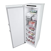 LG 324L Vapaasti seisova pakastin (Valkoinen) - Energialuokka D, Total No Frost, Express Freeze, Smart Diagnosis™ , Ylänäkymä oikealta avoinna, GFT61SWCSF, thumbnail 14