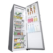LG 386L Vapaasti seisova jääkaappi (Metal Sorbet) - Energialuokka D, Door Cooling™, LINEARCooling™, FRESHBalancer™, Smart Diagnosis™ - Wi-Fi-yhteys, Vasen sivunäkymä avoinna, GLM71MBCSF, thumbnail 11