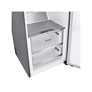 LG 386L Vapaasti seisova jääkaappi (Metal Sorbet) - Energialuokka D, Door Cooling™, LINEARCooling™, FRESHBalancer™, Smart Diagnosis™ - Wi-Fi-yhteys, Etupuoli avoinna, GLM71MBCSF, thumbnail 4