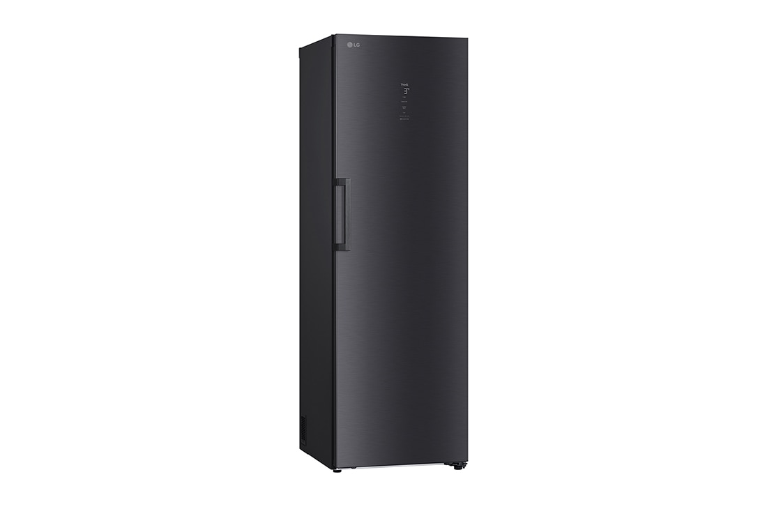LG 386L Vapaasti seisova jääkaappi (Matte Black) - Energialuokka D, Door Cooling™, LINEARCooling™, FRESHBalancer™, Smart Diagnosis™ - Wi-Fi-yhteys, Oikea sivunäkymä, GLM71MCCSF, thumbnail 13