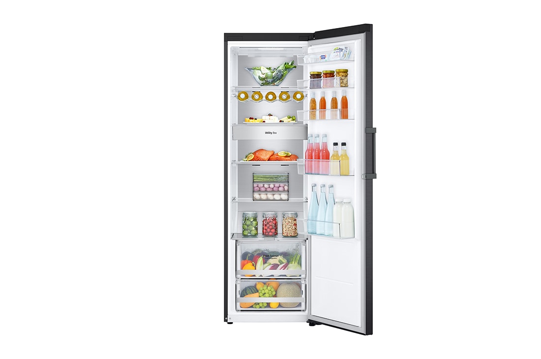 LG 386L Vapaasti seisova jääkaappi (Matte Black) - Energialuokka D, Door Cooling™, LINEARCooling™, FRESHBalancer™, Smart Diagnosis™ - Wi-Fi-yhteys, Kahva, GLM71MCCSF, thumbnail 6