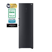 LG 386L Vapaasti seisova jääkaappi (Matte Black) - Energialuokka D, Door Cooling™, LINEARCooling™, FRESHBalancer™, Smart Diagnosis™ - Wi-Fi-yhteys, Vetolaatikko, GLM71MCCSF, thumbnail 1