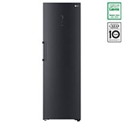 LG 386L Vapaasti seisova jääkaappi (Matte Black) - Energialuokka D, Door Cooling™, LINEARCooling™, FRESHBalancer™, Smart Diagnosis™ - Wi-Fi-yhteys, Vetolaatikko, GLM71MCCSF, thumbnail 1