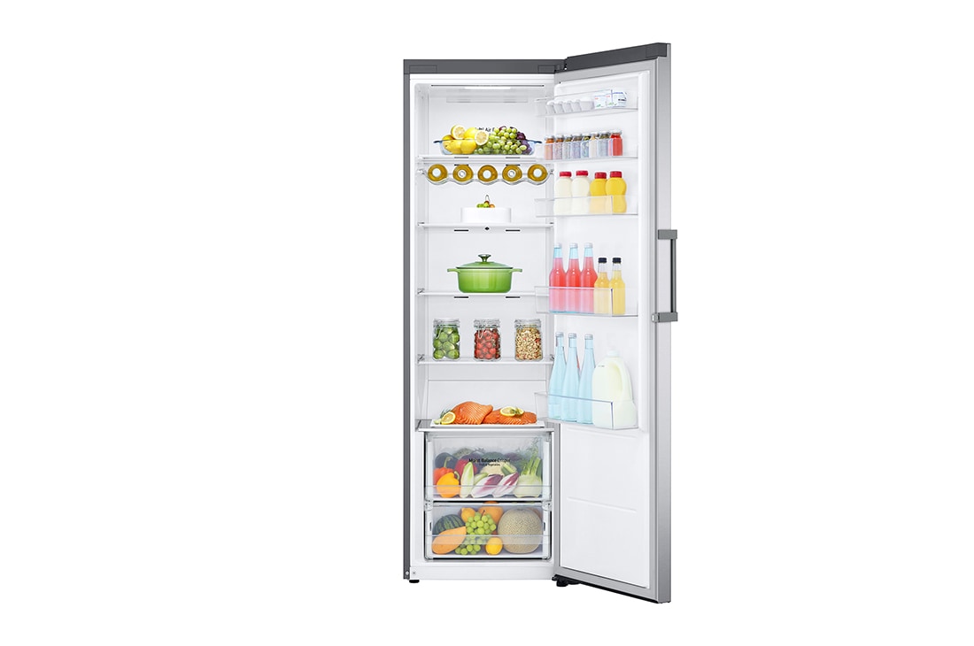 LG 386L Vapaasti seisova jääkaappi (Shiny Steel) - Energialuokka E, Door Cooling™, LINEARCooling™, Moist Balance Crisper™, Smart Diagnosis™ - Wi-Fi-yhteys, GLE51PZGSZ, GLE51PZGSZ, thumbnail 4