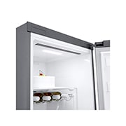 LG 386L Vapaasti seisova jääkaappi (Shiny Steel) - Energialuokka E, Door Cooling™, LINEARCooling™, Moist Balance Crisper™, Smart Diagnosis™ - Wi-Fi-yhteys, GLE51PZGSZ, GLE51PZGSZ, thumbnail 7