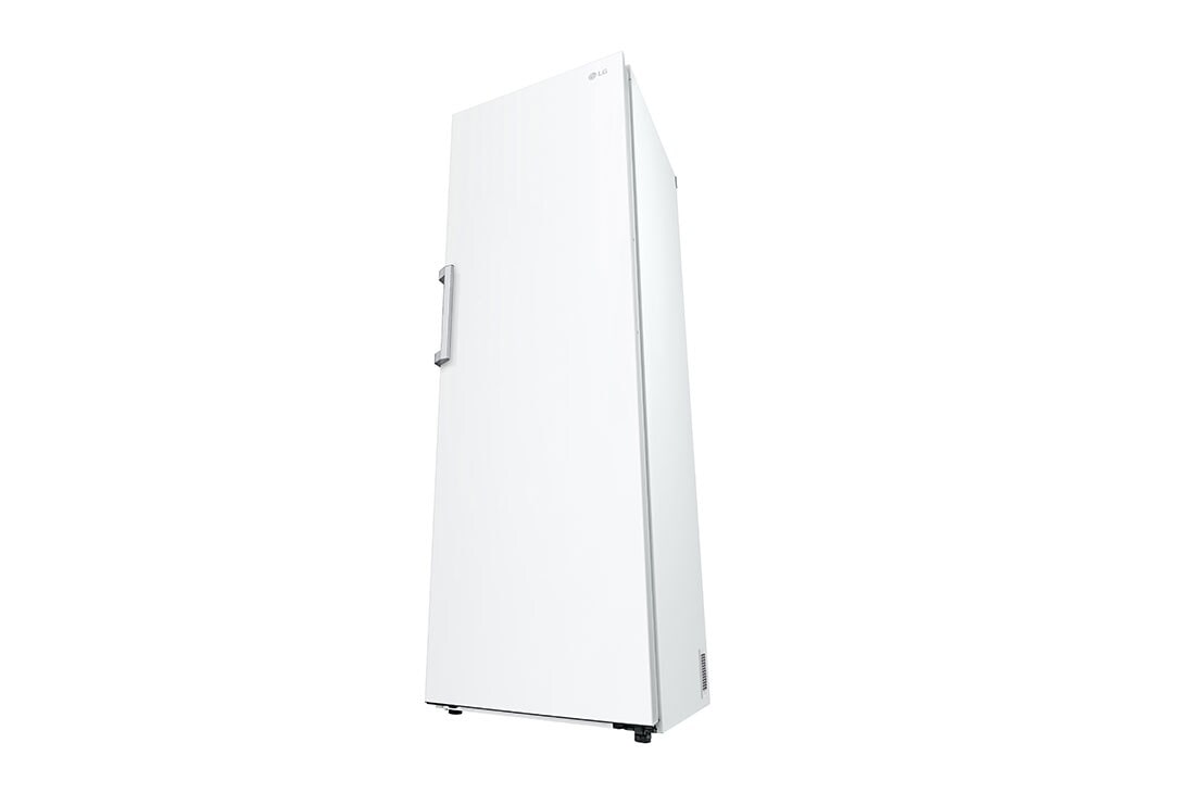 LG 386L Vapaasti seisova jääkaappi (Valkoinen) - Energialuokka D, Door Cooling™, LINEARCooling™, FRESHBalancer™, Smart Diagnosis™, Vasen sivunäkymä avoinna, GLT71SWCSF, thumbnail 11
