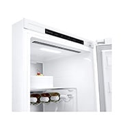 LG 386L Vapaasti seisova jääkaappi (Valkoinen) - Energialuokka D, Door Cooling™, LINEARCooling™, FRESHBalancer™, Smart Diagnosis™, Etupuoli avoinna, GLT71SWCSF, thumbnail 4