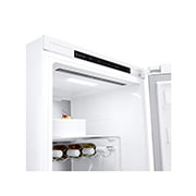 LG 386L Vapaasti seisova jääkaappi (Valkoinen) - Energialuokka D, Door Cooling™, LINEARCooling™, FRESHBalancer™, Smart Diagnosis™, Perspektiivinäkymä vasemmalta avoinna, GLT71SWCSF, thumbnail 8