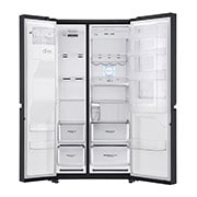 LG 625L Door in Door™ Side by Side (Matte Black) Energialuokka E, Vesi/jää ilman vesijohtoliitäntää, Smart Diagnosis™ - Wi-Fi-yhteys, GSJ961MCCZ, GSJ961MCCZ, thumbnail 12