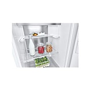 LG 386L Vapaasti seisova jääkaappi (Valkoinen) - Energialuokka C, DoorCooling™, LINEARCooling™, FRESHBalancer™, Smart Diagnosis™ , Etupuoli avoinna, GLT71SWCSX, thumbnail 4
