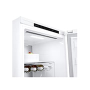 LG 386L Vapaasti seisova jääkaappi (Valkoinen) - Energialuokka C, DoorCooling™, LINEARCooling™, FRESHBalancer™, Smart Diagnosis™ , Perspektiivinäkymä vasemmalta avoinna, GLT71SWCSX, thumbnail 8