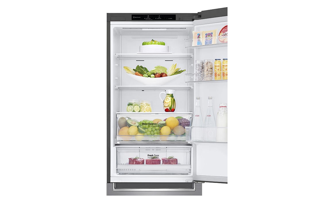 LG 1.86M 341L Jääkaappipakastimet(Shiny Steel), Energialuokka E, Door Cooling™, GBB61PZJMN, GBB61PZJMN, thumbnail 5