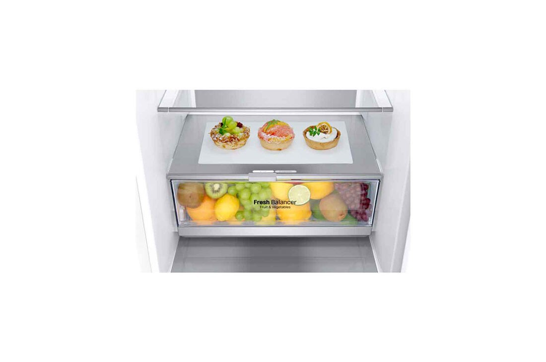 LG 2.03M 384L Jääkaappipakastimet (Valkonen) - Energialuokka A, Door Cooling™ ja Smart Diagnosis™ , GBB92SWBAN, GBB92SWBAN, thumbnail 5