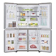 LG 638L French Door (Noble Steel) Energialuokka F Vesi/jää vesijohtoliitännällä, LG ThinQ™ Wi-Fi-yhteys, GMJ945NS9F, GMJ945NS9F, thumbnail 2