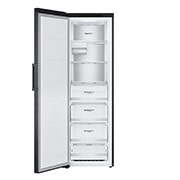 LG 324L Vapaasti seisova pakastin (Matte Black) - Energialuokka E, Total No Frost, Express Freeze, Smart Diagnosis™, Etupuoli avoinna ruokaa, GFT61MCCSZ, thumbnail 3