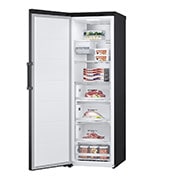 LG 324L Vapaasti seisova pakastin (Matte Black) - Energialuokka E, Total No Frost, Express Freeze, Smart Diagnosis™, Perspektiivinäkymä vasemmalta, GFT61MCCSZ, thumbnail 5