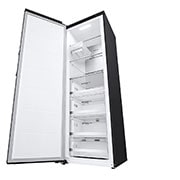 LG 324L Vapaasti seisova pakastin (Matte Black) - Energialuokka E, Total No Frost, Express Freeze, Smart Diagnosis™, Vasen sivunäkymä, GFT61MCCSZ, thumbnail 8
