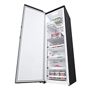 LG 324L Vapaasti seisova pakastin (Matte Black) - Energialuokka E, Total No Frost, Express Freeze, Smart Diagnosis™, Vasen sivunäkymä, GFT61MCCSZ, thumbnail 8